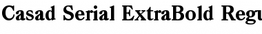 Casad-Serial-ExtraBold Font