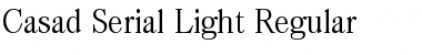 Casad-Serial-Light Font