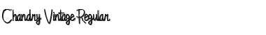 Download Chandry Vintage Font Download Chandry Vintage Font