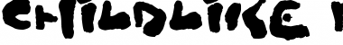 Childlike Blobs Regular Font