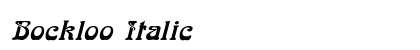 Bockloo Italic preview