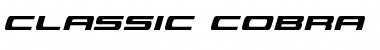 Classic Cobra Condensed Italic Font