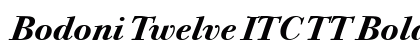 Bodoni Twelve ITC TT BoldItalic preview