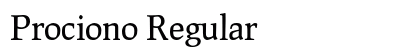 Prociono Regular preview