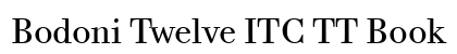 Bodoni Twelve ITC TT Book preview