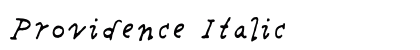 Providence Italic preview