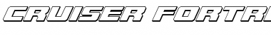 Download Cruiser Fortress 3D Italic Font