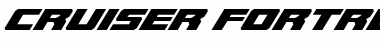 Download Cruiser Fortress Super-Italic Font