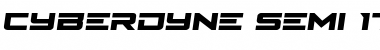 Cyberdyne Semi-Italic Font