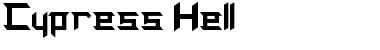 Cypress Hell Font