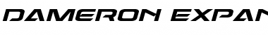 Dameron Expanded Italic Font