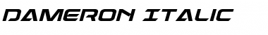 Dameron Italic Font