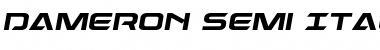 Dameron Semi-Italic Font