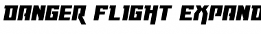 Danger Flight Expanded Italic Font