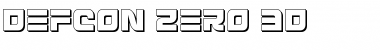 Defcon Zero 3D Font