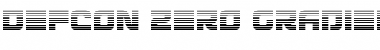 Defcon Zero Gradient Font