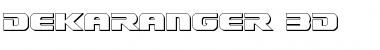 Dekaranger 3D Regular Font