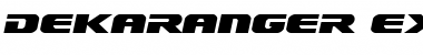 Dekaranger Expanded Italic Font
