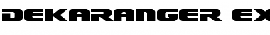 Dekaranger Expanded Expanded Font