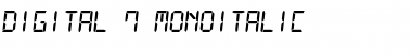 Digital-7 Mono Font