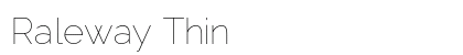 Raleway Thin Preview