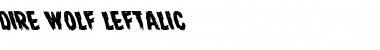 Dire Wolf Leftalic Font