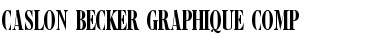 Caslon Becker Graphique Comp Regular Font