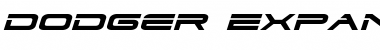 Dodger Expanded Italic Font