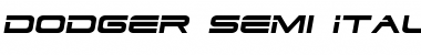 Dodger Semi-Italic Font