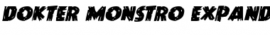 Dokter Monstro Expanded Italic Font