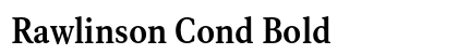 Rawlinson Cond Bold preview