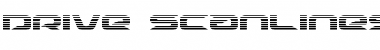 Drive Scanlines Font