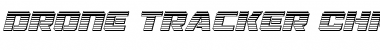 Drone Tracker Chrome Italic Font
