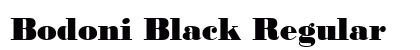 Bodoni Black Regular preview