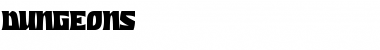 Dungeons Regular Font