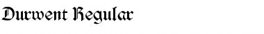 Durwent Regular Font Durwent Regular Font
