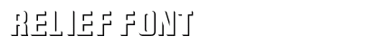 Relief Font preview