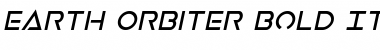 Earth Orbiter Bold Italic Font