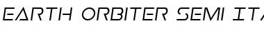 Earth Orbiter Semi-Italic Font