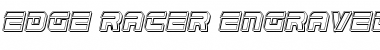 Edge Racer Engraved Italic Font