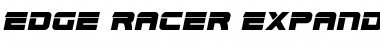 Edge Racer Expanded Italic Font