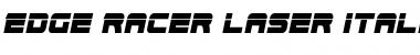 Edge Racer Laser Italic 2 Font