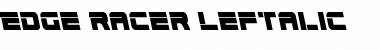 Edge Racer Leftalic Font