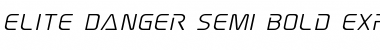 Download Elite Danger Semi-Bold Expanded Italic Font