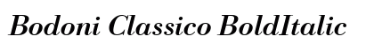 Bodoni Classico BoldItalic preview