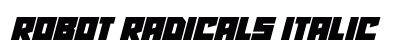 Robot Radicals Italic preview