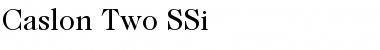 Caslon Two SSi Regular Font