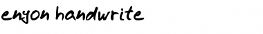 Download enyon handwrite Font Download enyon handwrite Font