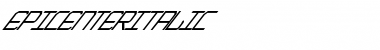 EpicenterItalic Font