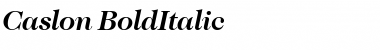 Caslon BoldItalic Font